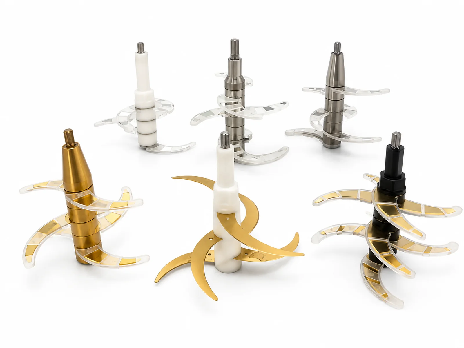 Electric meat chopper multi-layer blade configurations