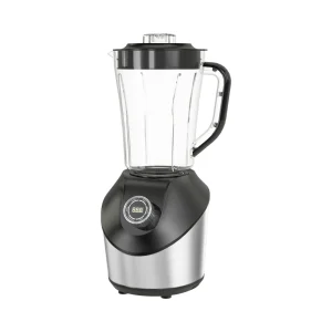 BL1263 1.5L juicer with stainless steel housing and circular control panel, angled product view