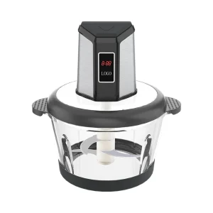 BM-A1/BM-A2/BM-A3/BM-A4 meat chopper, digital motor housing with transparent bowl and black base ring