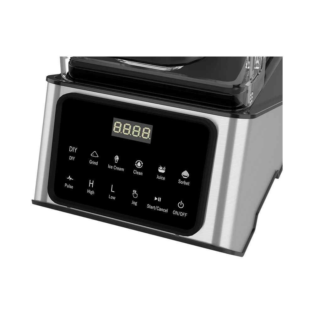 BSJ-02 blender, digital display and button panel close-up