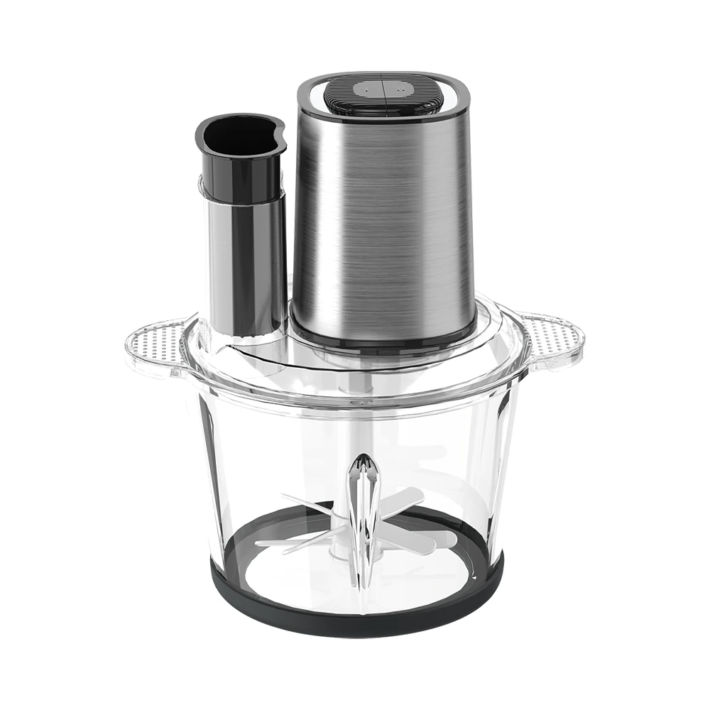 HX05/HX06/HX07/HX08 meat chopper, silver offset motor and transparent bowl