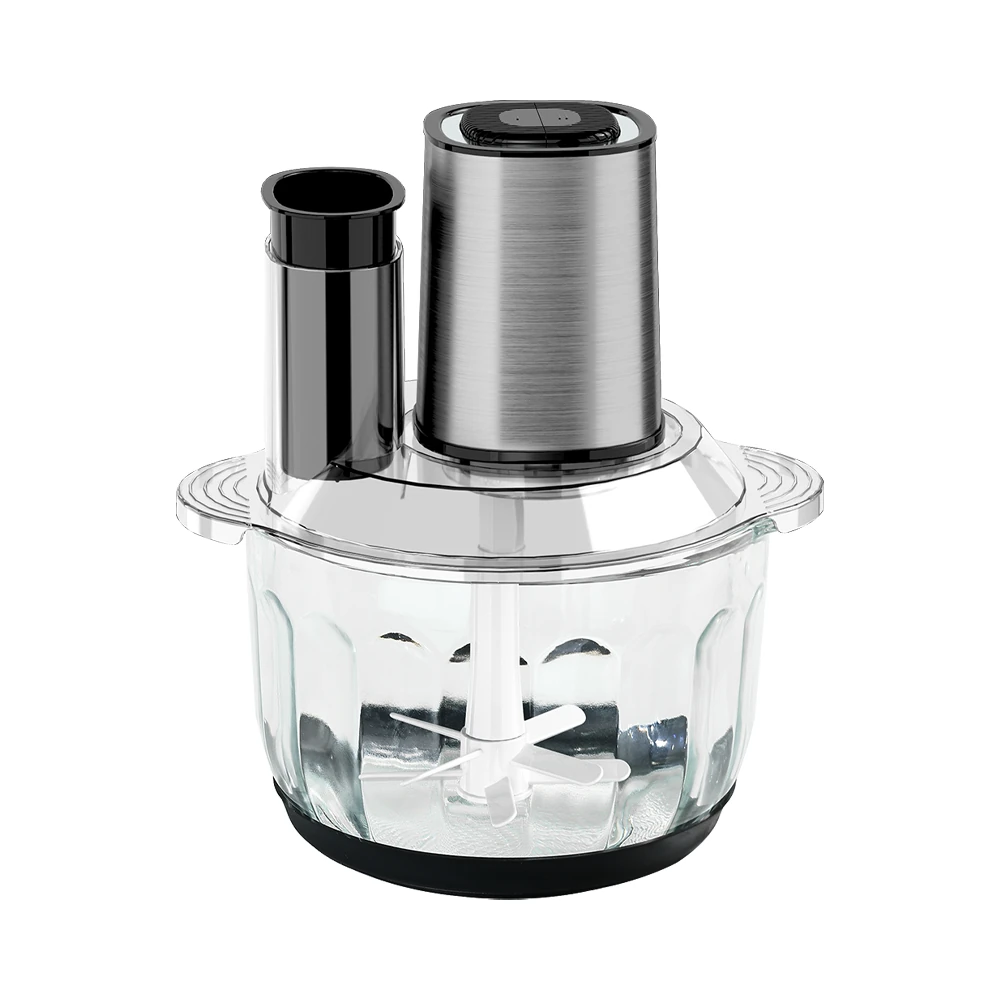 HX05/HX06/HX07/HX08 meat chopper, silver offset motor and taller transparent bowl