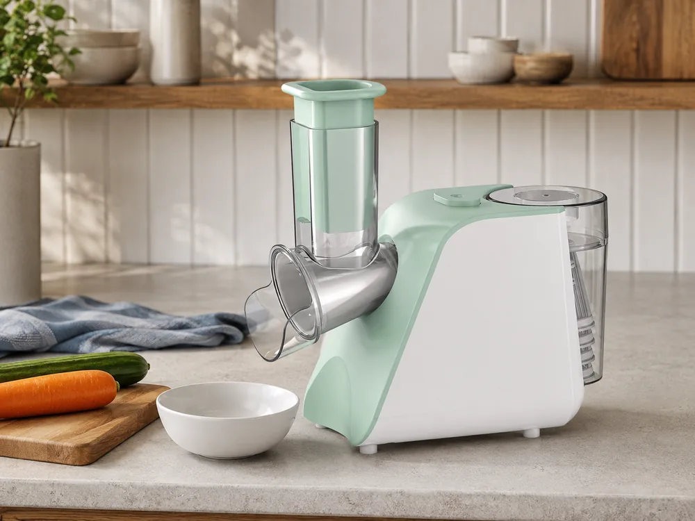A preparation scene based on the supplied salad maker.