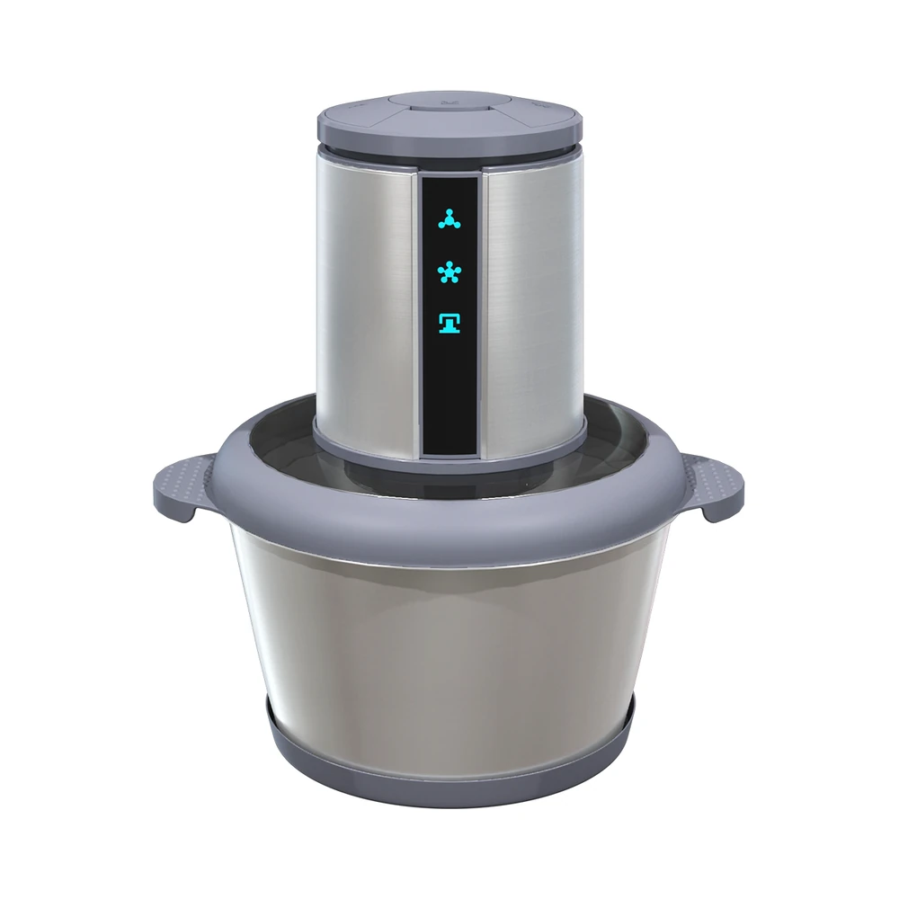 JZ-01/JZ-02/JZ-03/JZ-04 meat chopper, grey trim and metal bowl