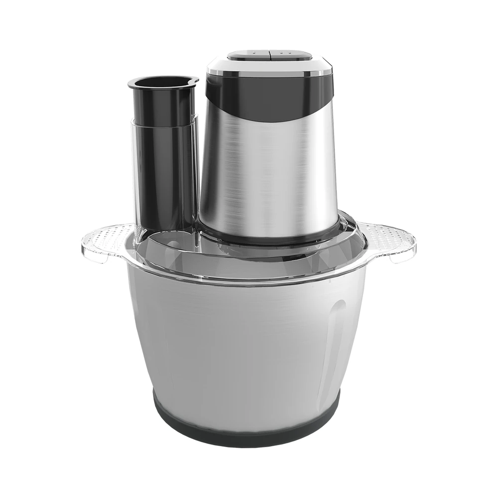KD-A1/KD-A2/KD-A3/KD-A4 meat chopper, offset silver motor and metal bowl