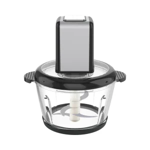 KJ-01/KJ-02/KJ-03/KJ-04/KJ-05 meat chopper, rectangular silver motor and transparent bowl