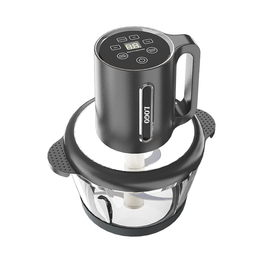 MB-S1/MB-S2/MB-S3/MB-S4 meat chopper, digital handled motor and transparent bowl with black trim