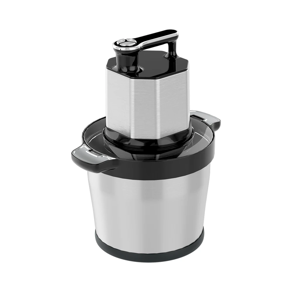 MC-05 meat chopper, carry handle and bowl at an angle