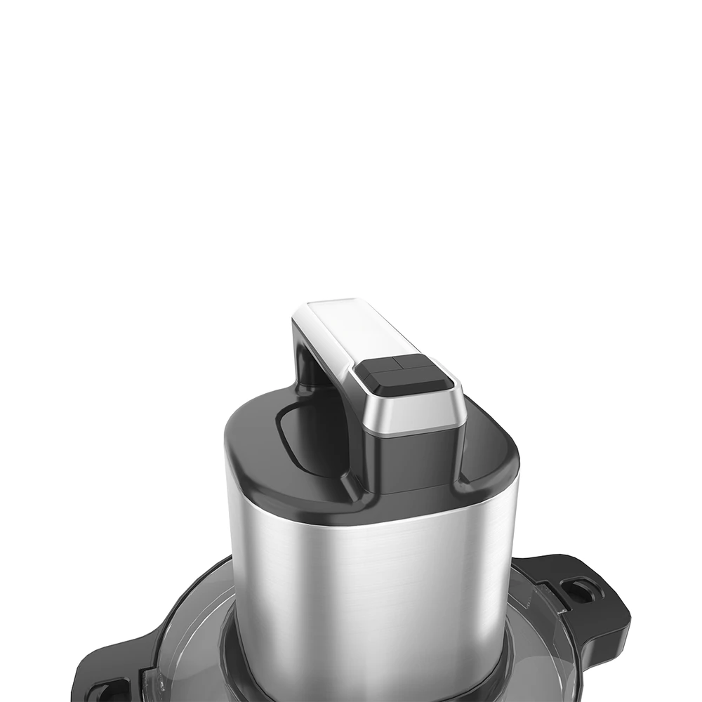 MC-06 meat chopper, top handle and motor close-up