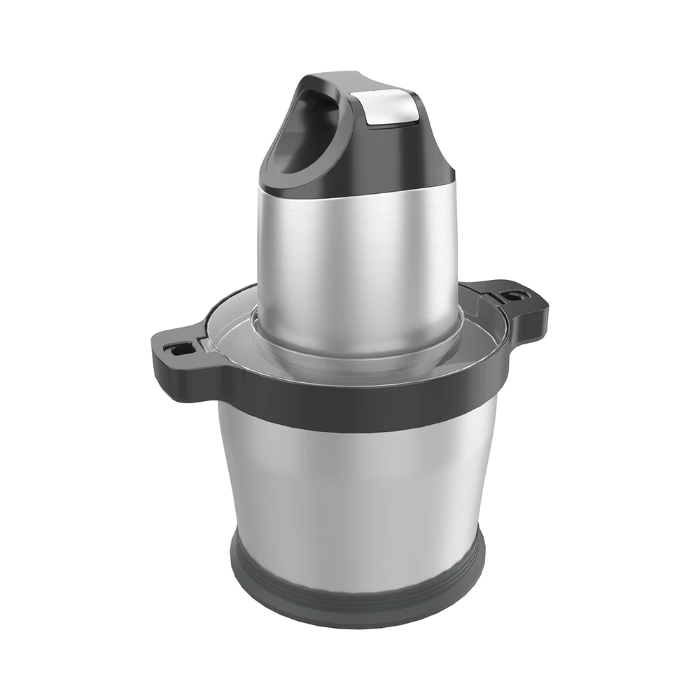 MC-07 meat chopper, top grip and bowl at an angle