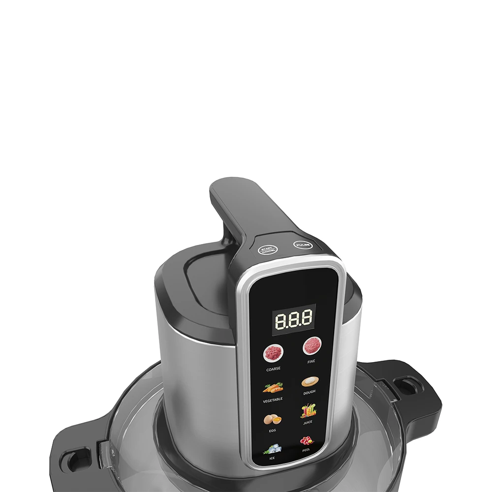 MC-X1 meat chopper, digital display and control buttons close-up