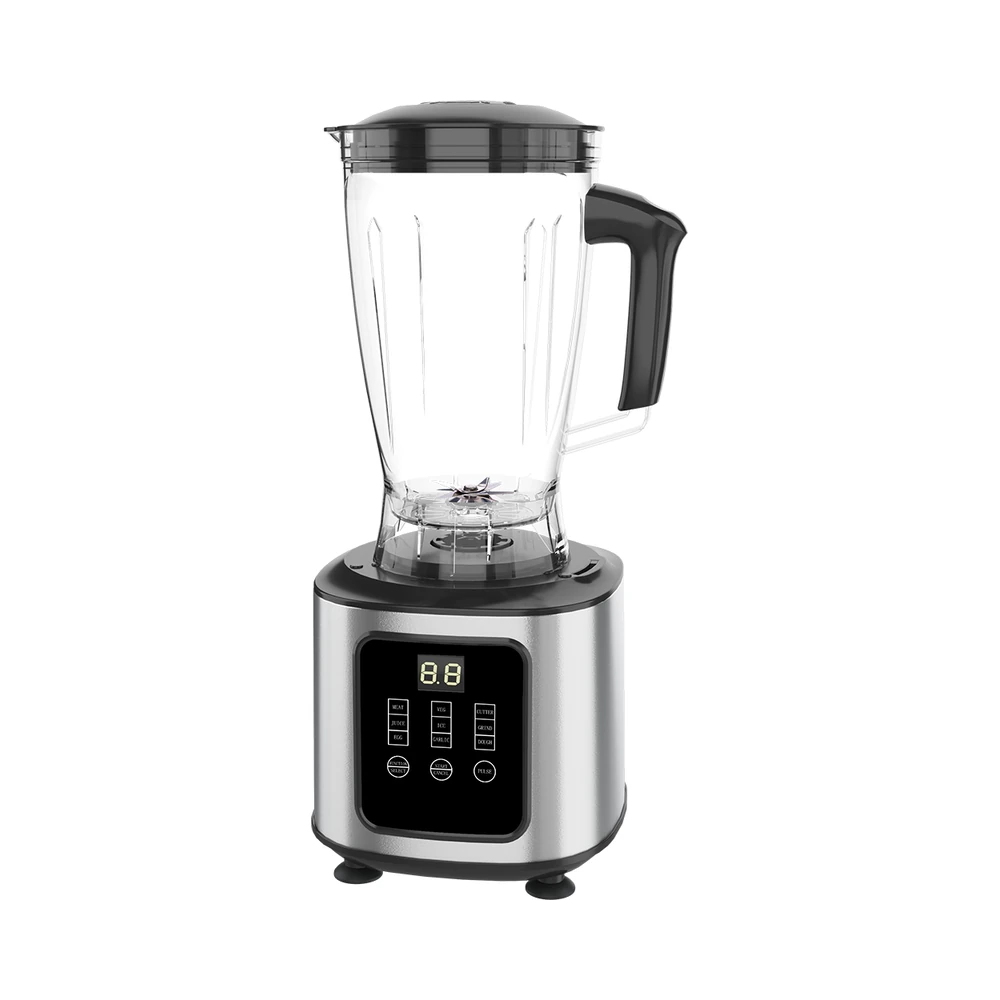 MFP-C1 food processor, blender jug and digital control panel, front view