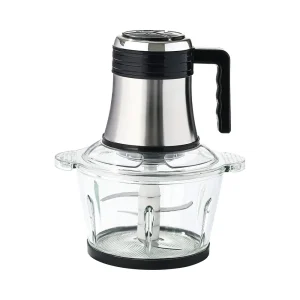 MT-01/MT-02/MT-03/MT-04 meat chopper, black handled motor and transparent bowl
