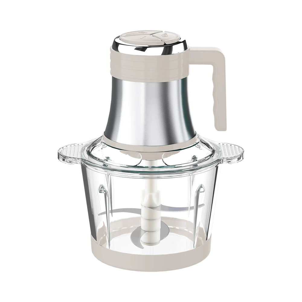 MT-01/MT-02/MT-03/MT-04 meat chopper, beige handled motor and transparent bowl