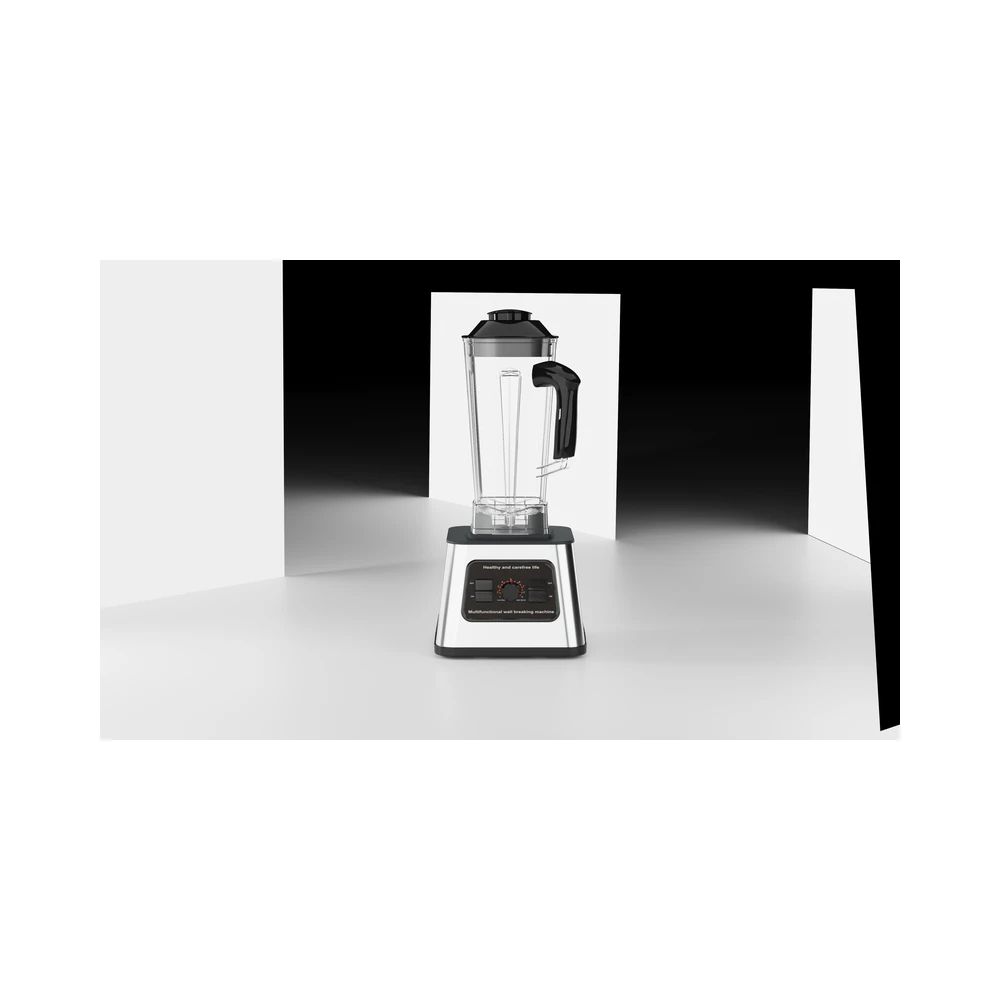 PBJ-A1 blender, white blender displayed in a studio setting