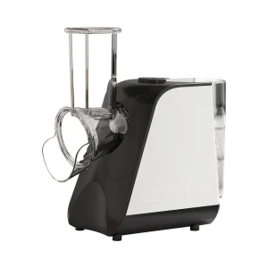 SLJ01 salad maker, black and white housing with clear feed tube