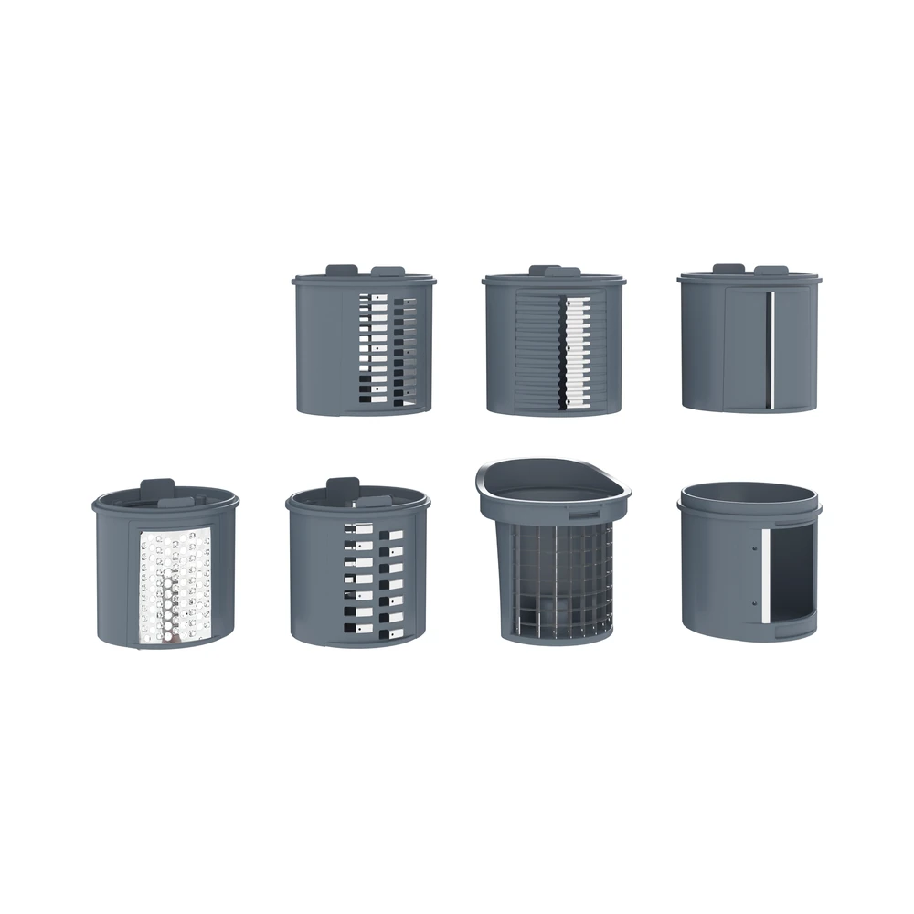 SLJ04 salad maker, dark grey cutting drum attachments