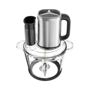 VT-A1/VT-A2/VT-A3/VT-A4 meat chopper, handled offset motor and transparent bowl with black base ring