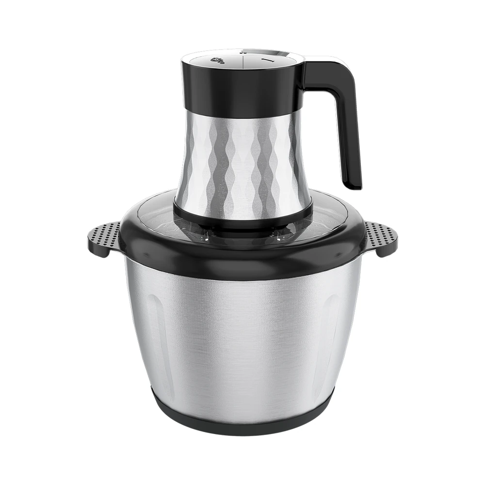 WH-01/WH-02/WH-03/WH-04 meat chopper, faceted silver motor and metal bowl