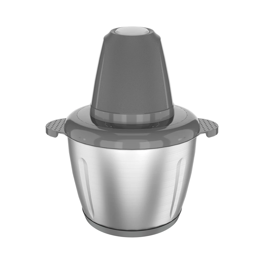 XW-01/XW-02/XW-03/XW-04 meat chopper, grey tapered motor and metal bowl