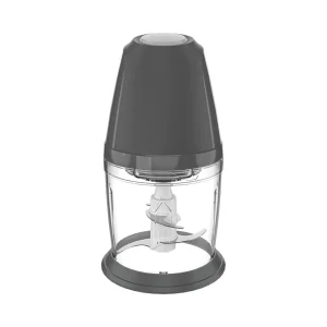 XW-05 meat chopper, grey tapered motor and compact transparent bowl