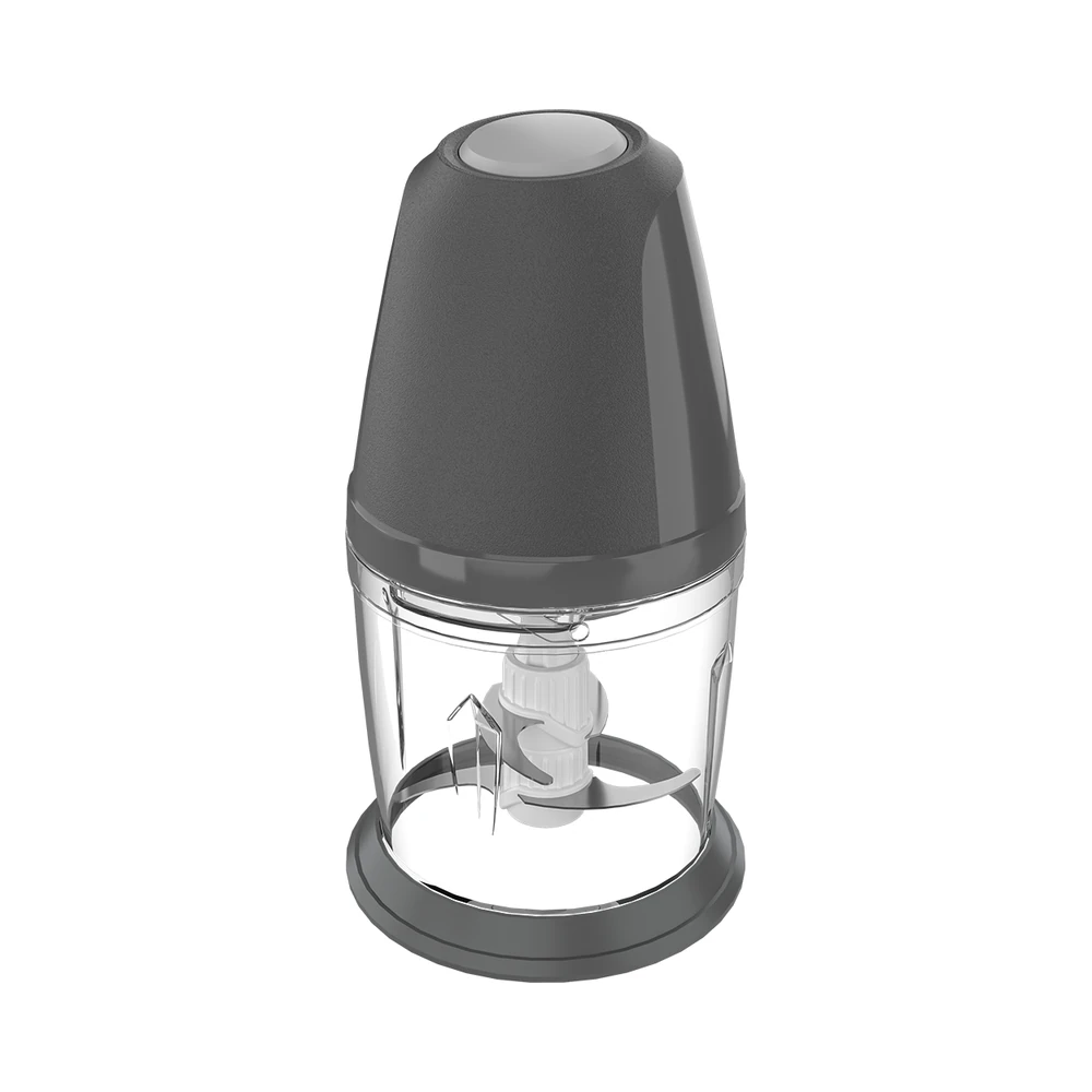 XW-05 meat chopper, compact bowl and motor top at an angle