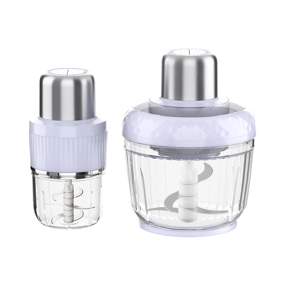 ZD-A1 meat chopper, lavender trim with two transparent bowl sizes