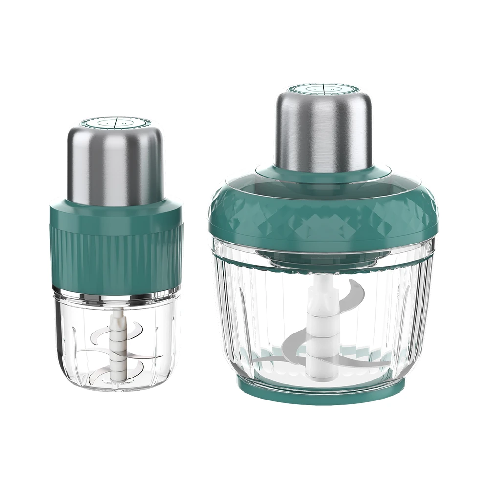ZD-A1 meat chopper, green trim with two transparent bowl sizes